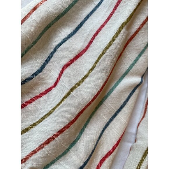 Anthropologie Striped Long Sleeve Dress - Cream and Red - Picture 4 of 10